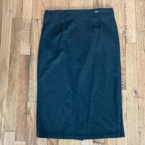 Classic dark gray Pencil Skirt